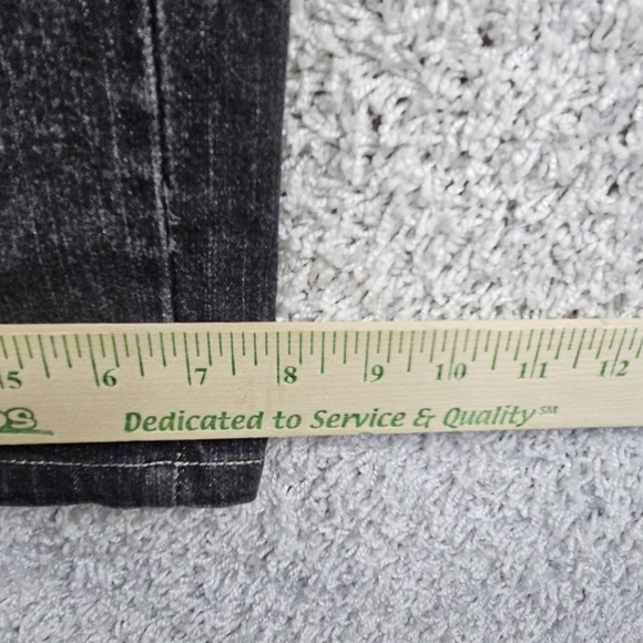Calvin Klein Skinny Jeans Womens 14 Black Stretch Denim Distressed 38x29 - Picture 4 of 16